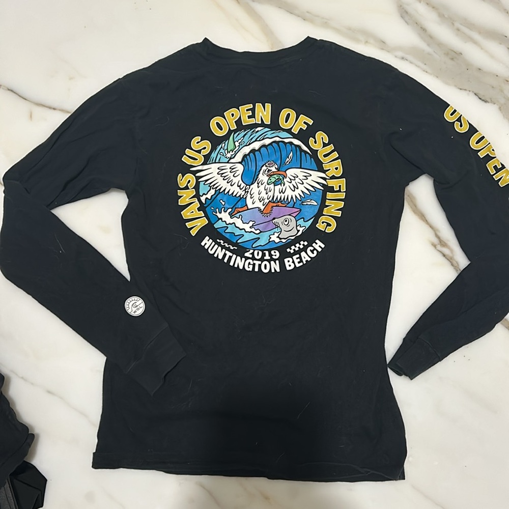 Vans boys U.S. Open, surfing, Huntington Beach, 2019 long sleeve T-shirt Small